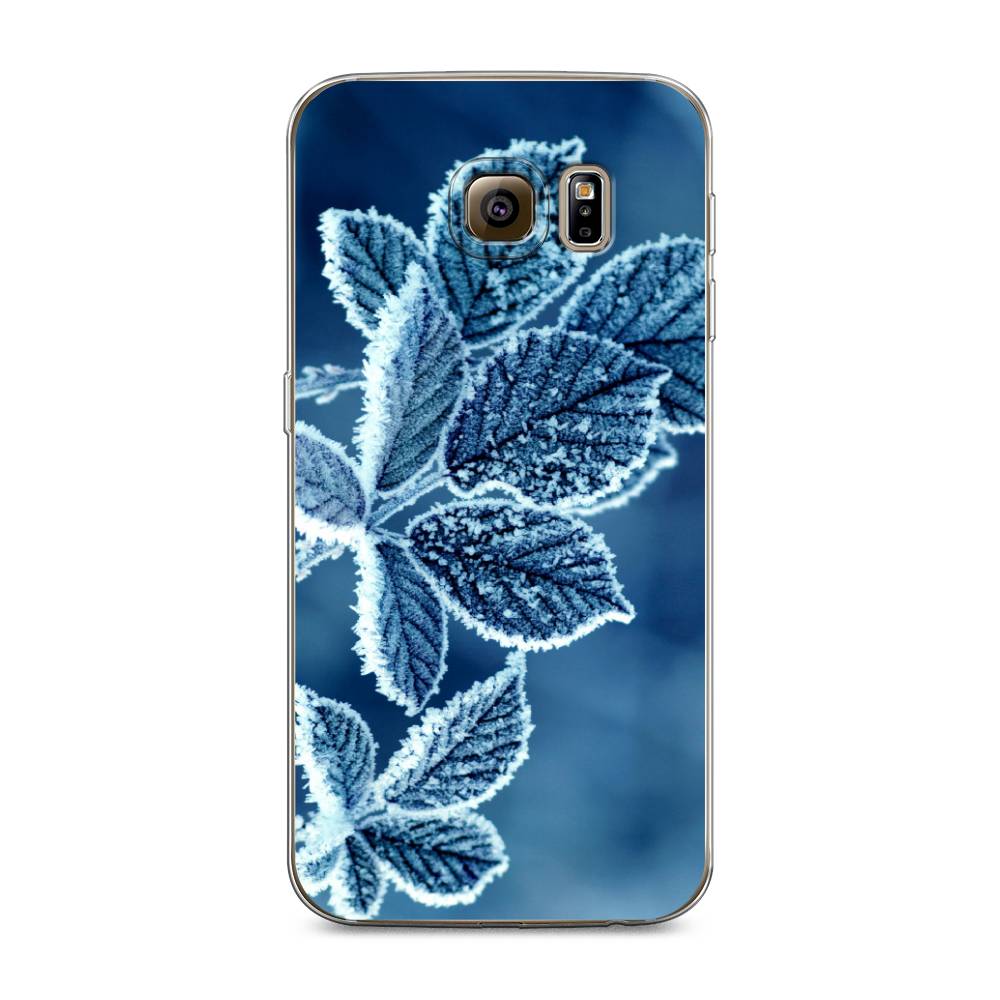 

Чехол на Samsung Galaxy S6 edge "Зима 6", Голубой;белый, 24450-2
