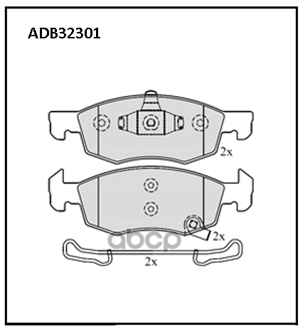 

Тормозные колодки ALLIED NIPPON дисковые ADB32301