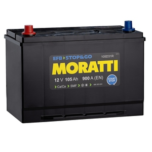 

Аккумулятор Moratti EFB Stop&Go 105D31L 105 Ач 900А обр.