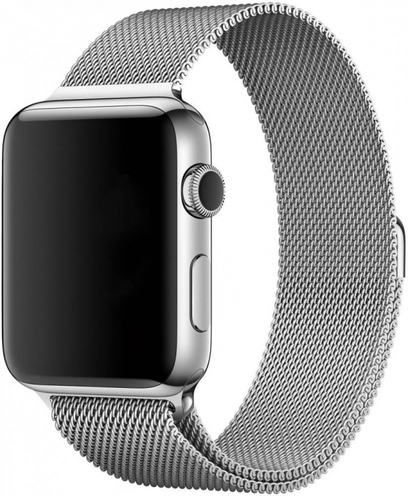 фото Браслет w.o.l.t. для apple watch 42/44 мм 25 см стальной (серебристый)