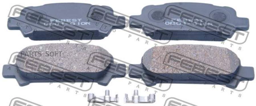 

Колодки ТОРМОЗНЫЕ ЗАДНИЕ КОМПЛЕКТ FEBECT 0801-G10R