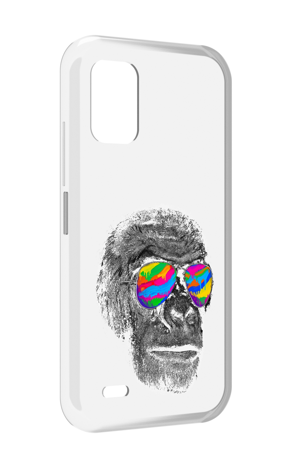 

Чехол MyPads крутая обезьяна в очках для UMIDIGI Bison GT2 / GT2 Pro, Прозрачный, Tocco