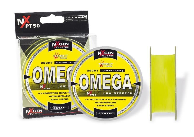 

Леска Colmic OMEGA 300м 0.250мм 7.4кг, Желтый, Omega