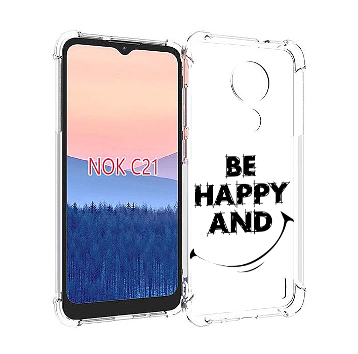 

Чехол MyPads будь-счастливым для Nokia C21, Прозрачный, Tocco