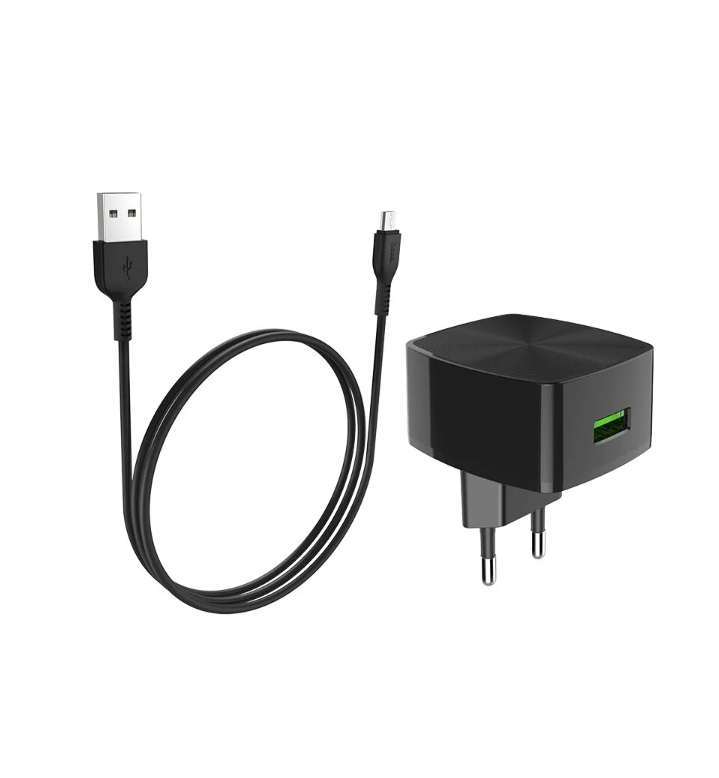 

Сетевое зарядное устройство Hoco C70A, 18 Вт, USB QC3.0 - 3 А, черный