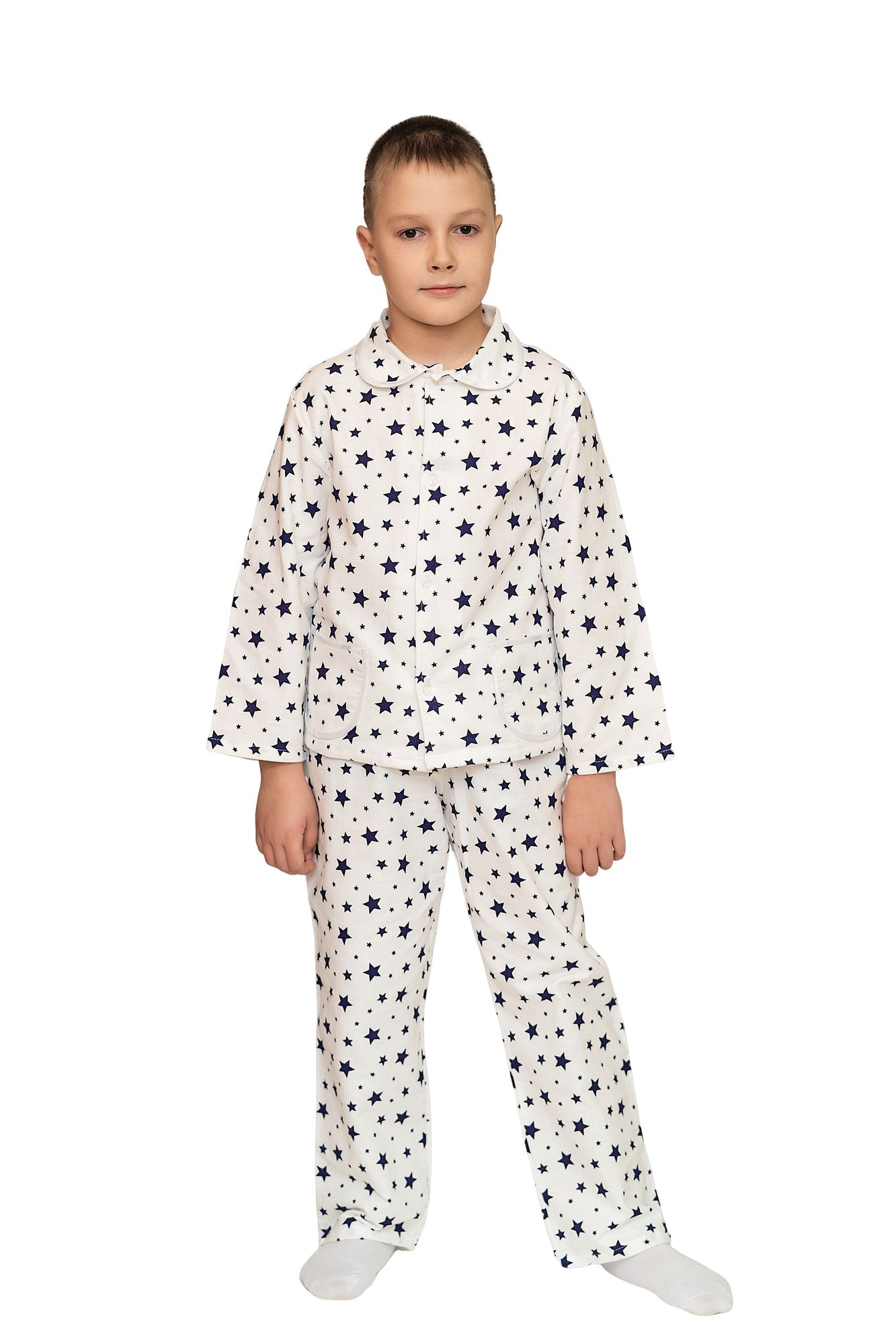 Пижама для мальчика, модель 307, фланель 26 размер, Звезды 18850-1
