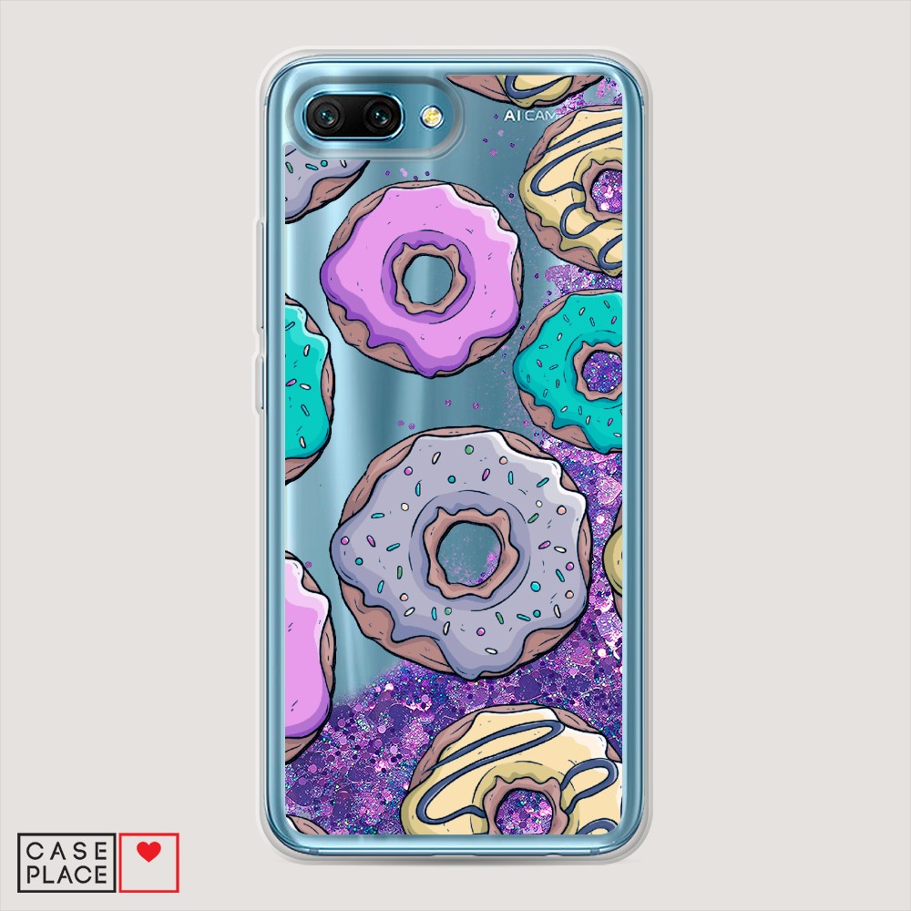 

Чехол Awog на Honor 10 "Разноцветные пончики в глазури 2", Разноцветный, 65392-1