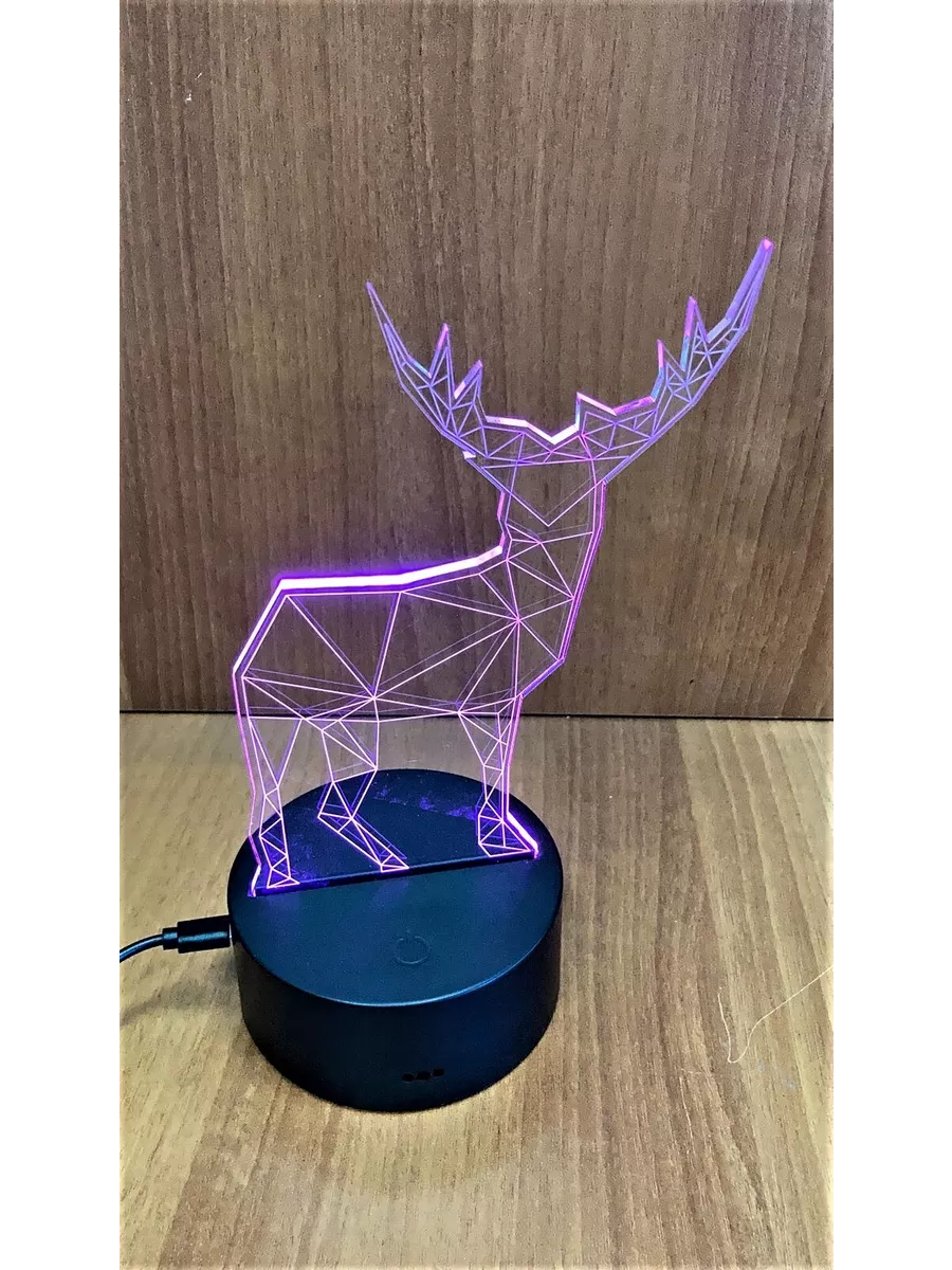 

3D Светильник Олень 46, 01-ва46