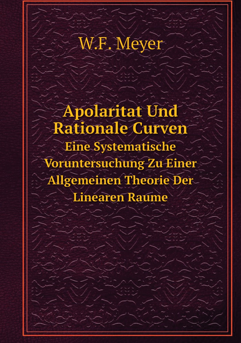 

Apolaritat Und Rationale Curven