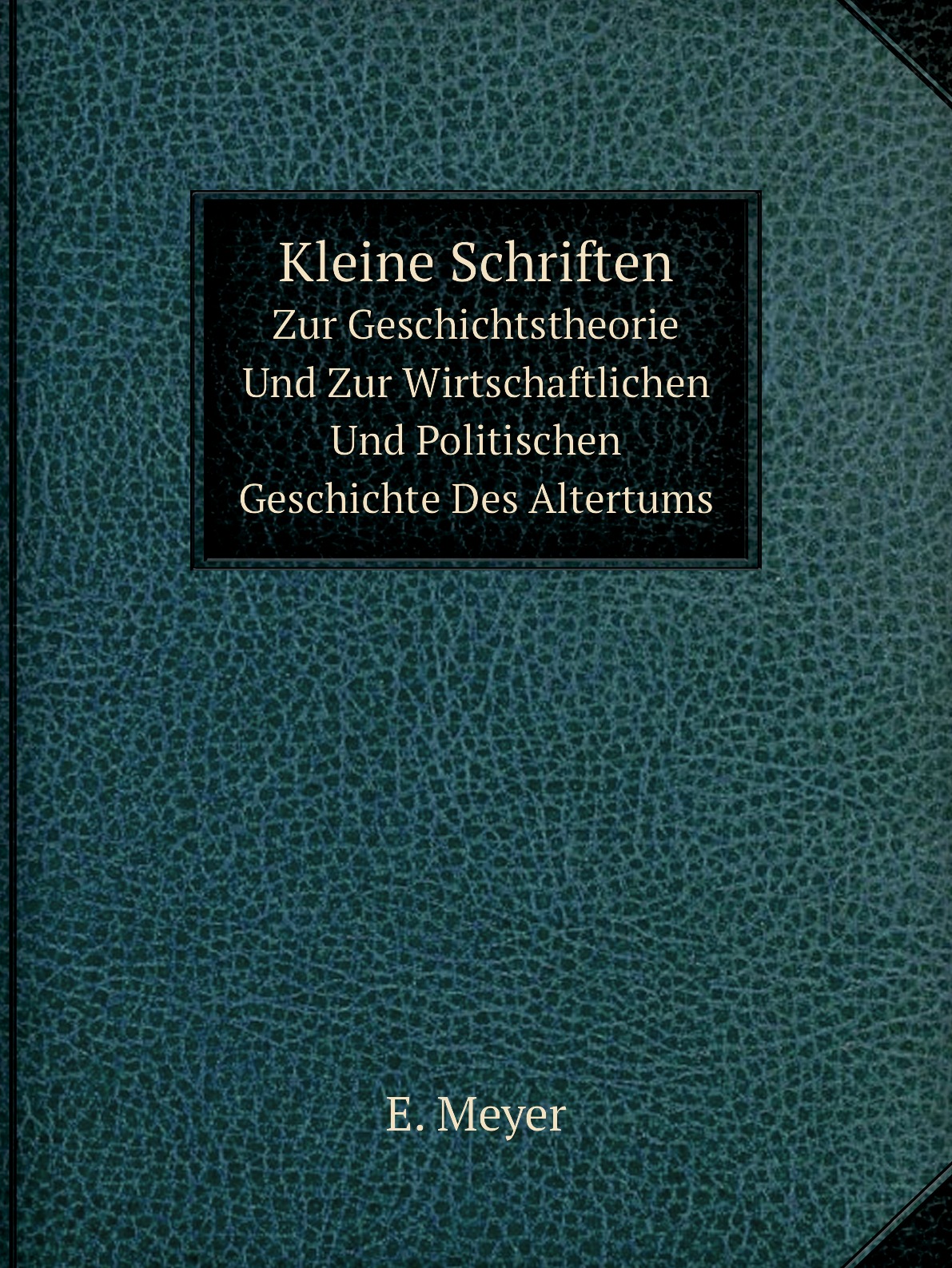 

Kleine Schriften