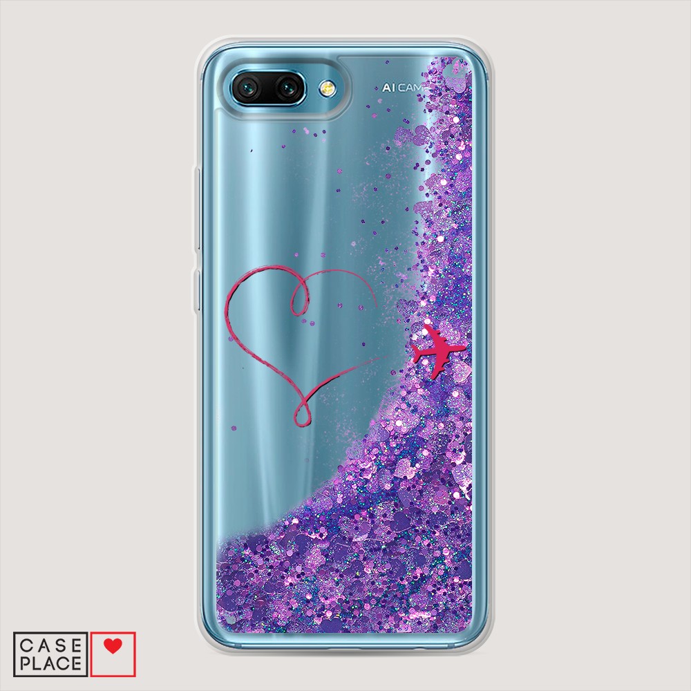 

Чехол Awog на Honor 10 "Сердце и самолет", Разноцветный, 65392-1