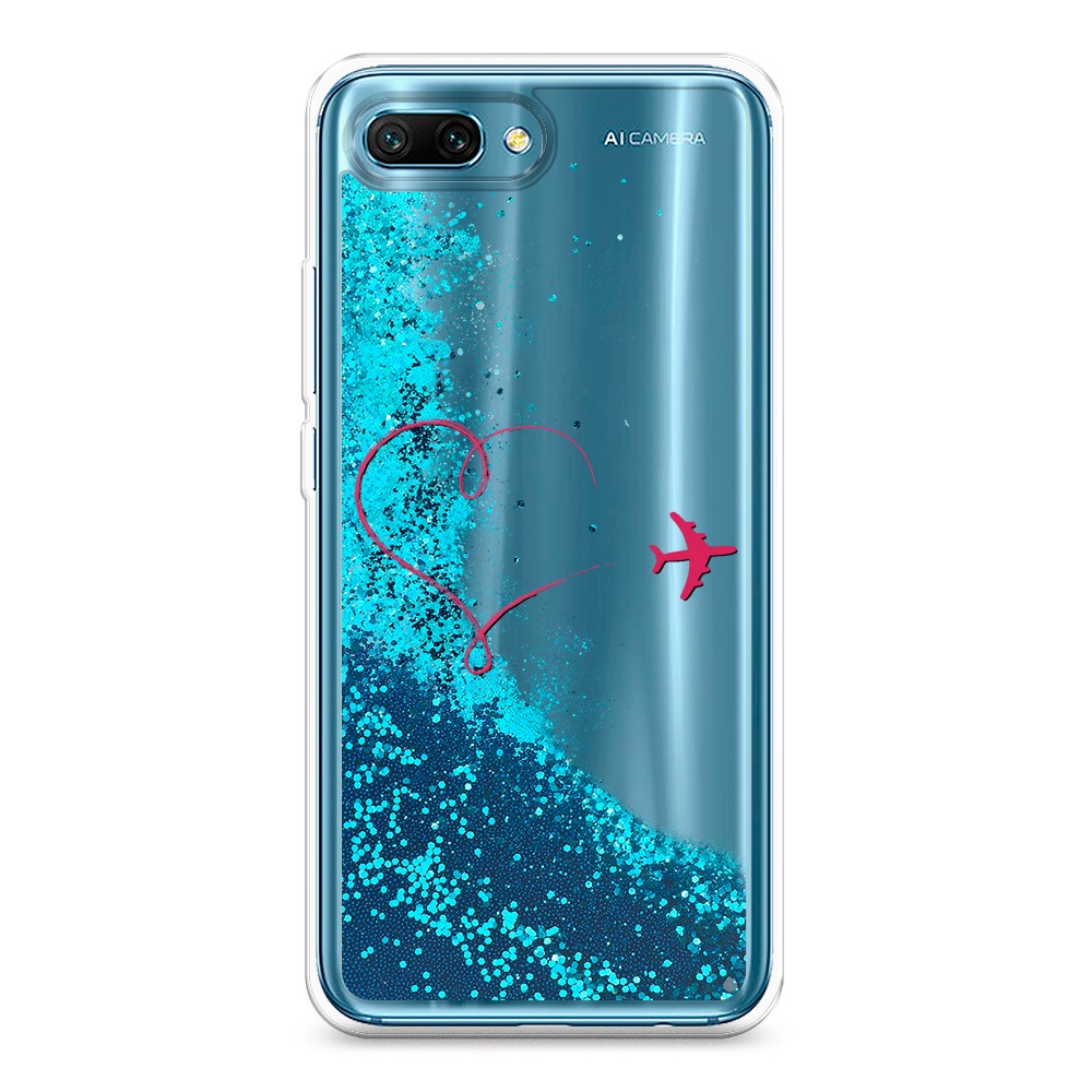 

Чехол Awog на Honor 10 "Сердце и самолет", Разноцветный, 65393-1
