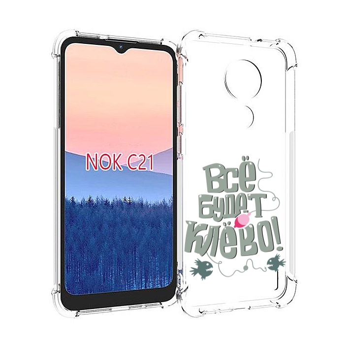 

Чехол MyPads все-будет-клево для Nokia C21, Прозрачный, Tocco