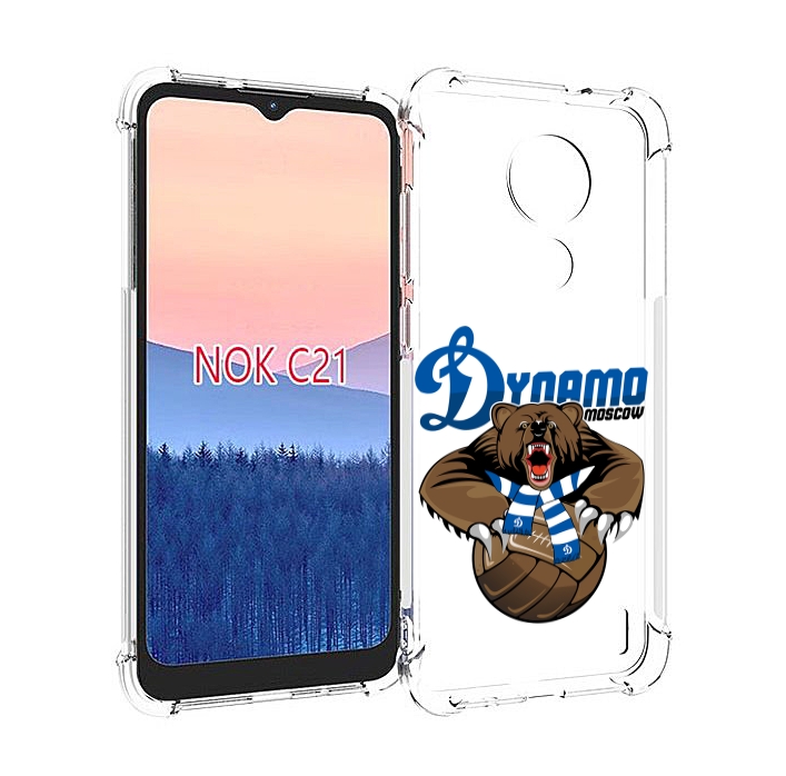 

Чехол MyPads ФК Динамо медведь для Nokia C21, Прозрачный, Tocco