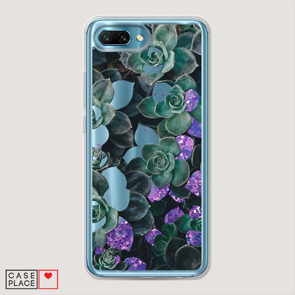 

Чехол Awog на Honor 10 "Сукуленты цветные", Разноцветный, 65392-1