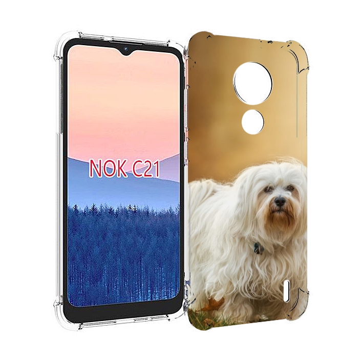 

Чехол MyPads гаванскии бишон для Nokia C21, Прозрачный, Tocco
