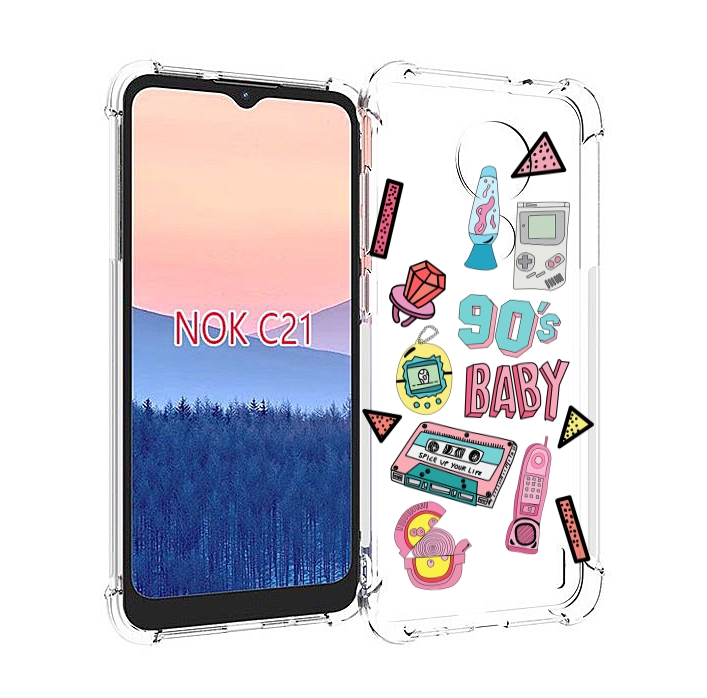

Чехол MyPads гаджеты-90х для Nokia C21, Прозрачный, Tocco