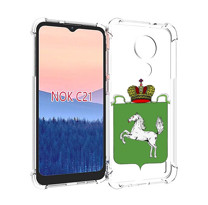 

Чехол MyPads герб томская область для Nokia C21, Прозрачный, Tocco