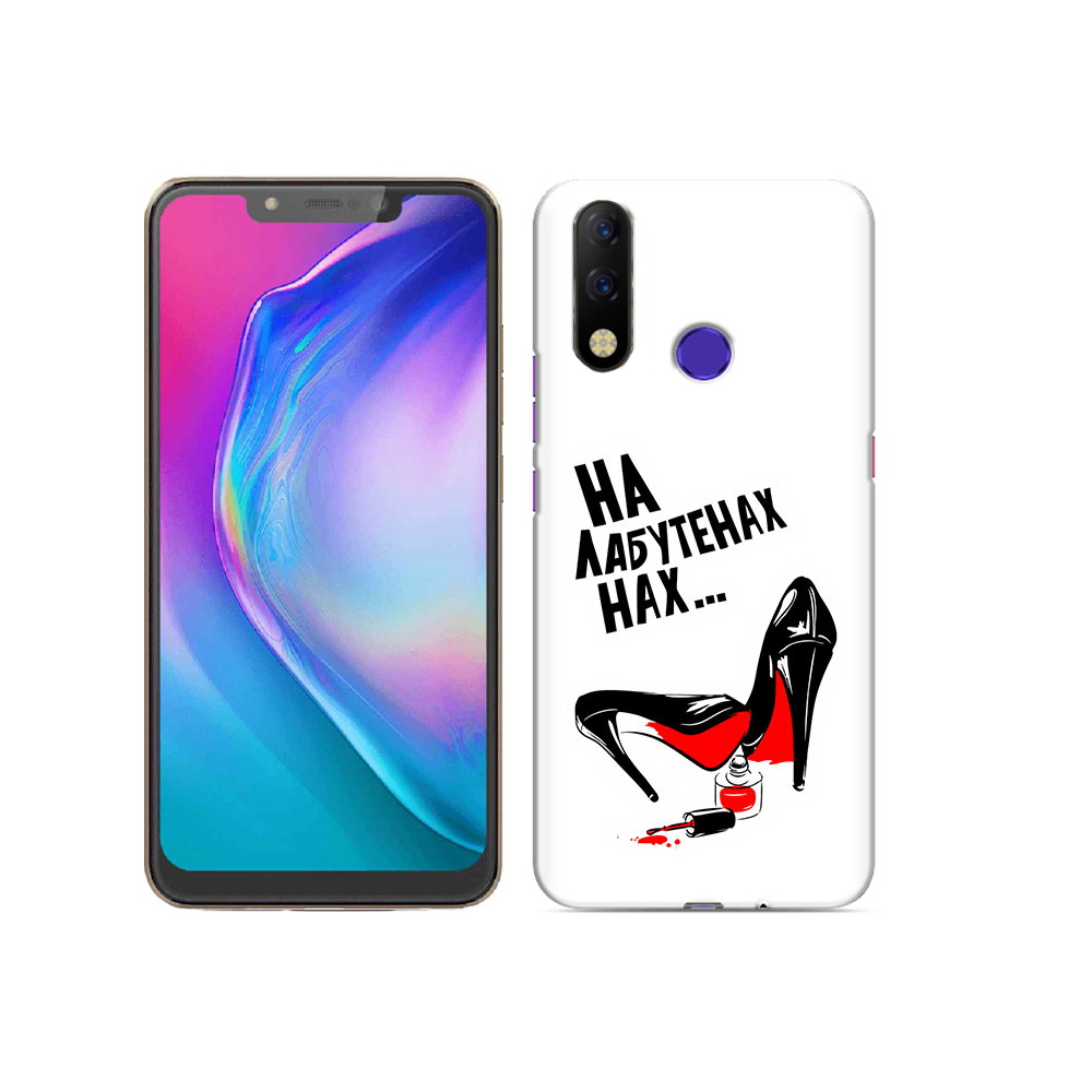 

Чехол MyPads Tocco для Tecno Spark 3 Pro на лабутенах, Прозрачный, Tocco