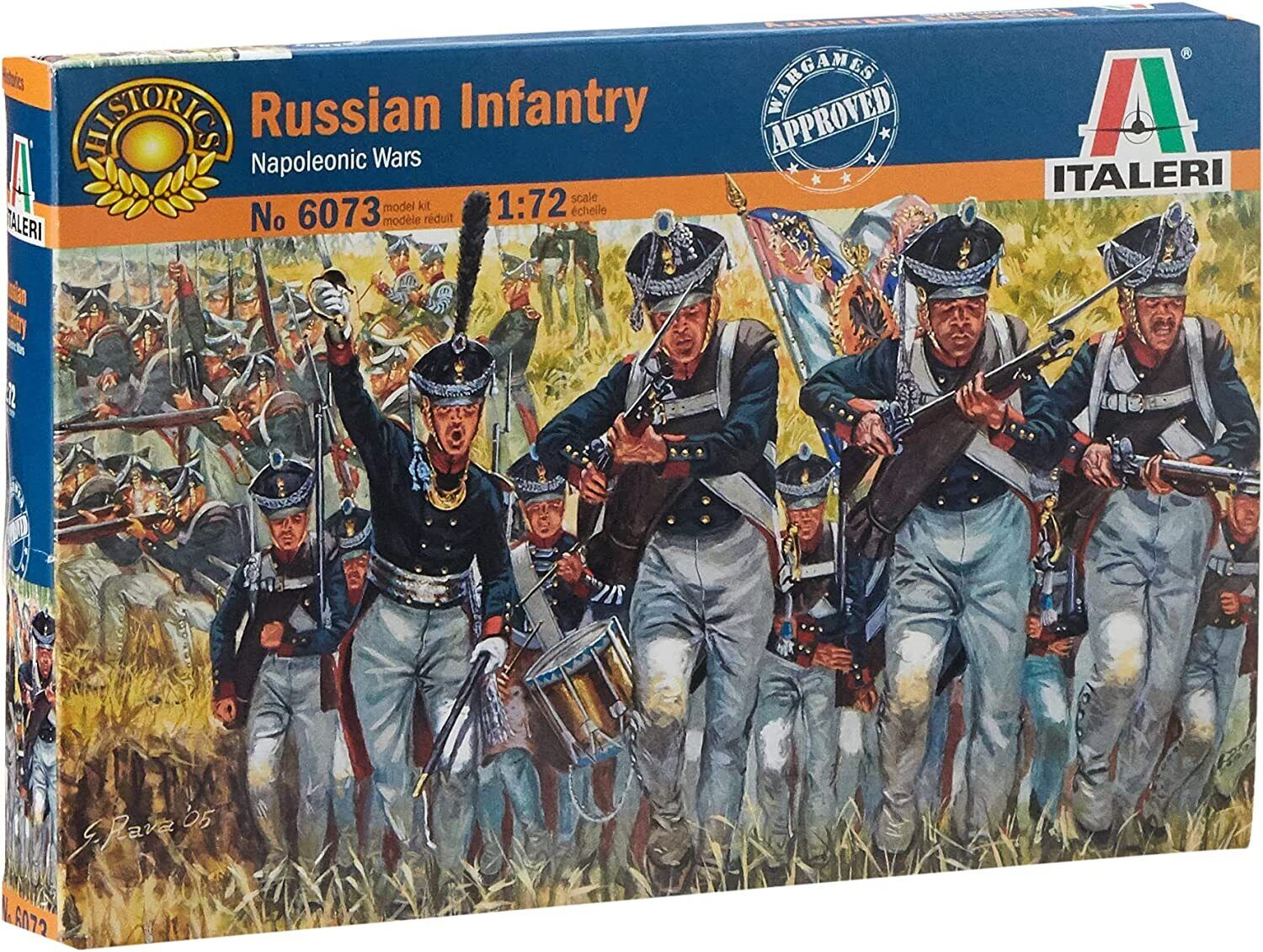 

Сборная модель Italeri 1/72 Русская пехота, 50 фигур 6073