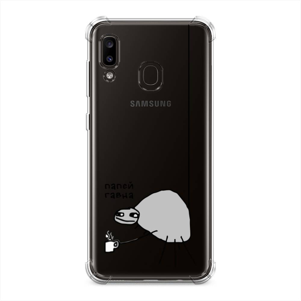 фото Противоударный силиконовый чехол "павук" на samsung galaxy a20 awog