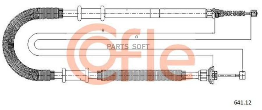 

Трос стояночного тормоза прав задн FIAT DOBLO PANORAMA/COMBINATO all 03/01-04