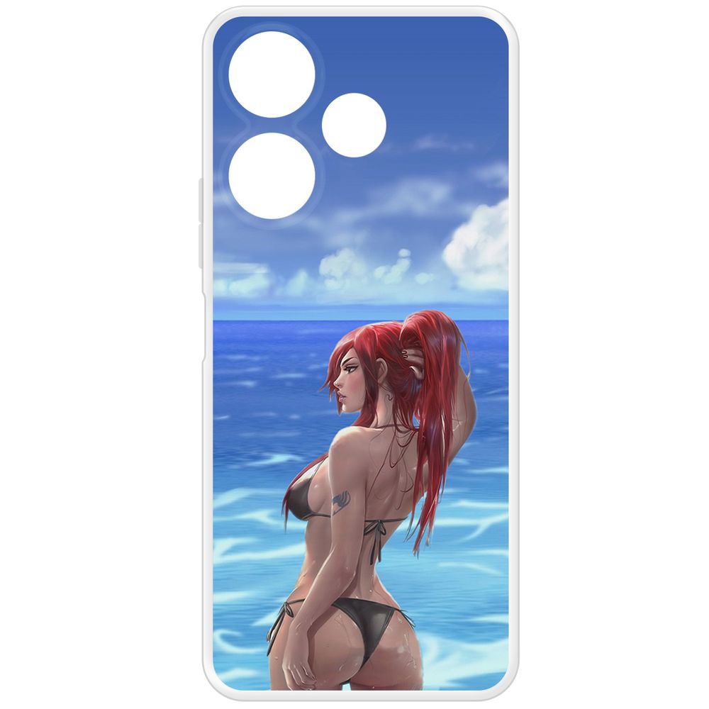 

Чехол-накладка Krutoff Clear Case Купальник женский для Xiaomi Poco M6 4G, Прозрачный
