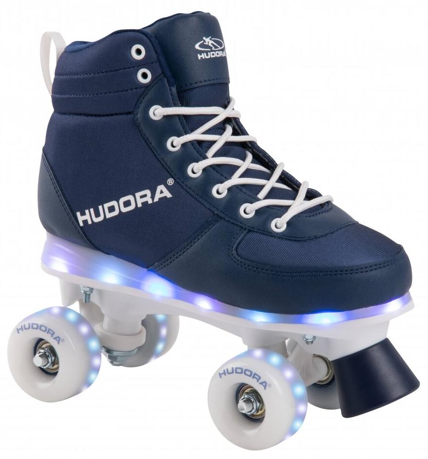 фото Роликовые коньки hudora advanced navy led разм. 33/34 синие