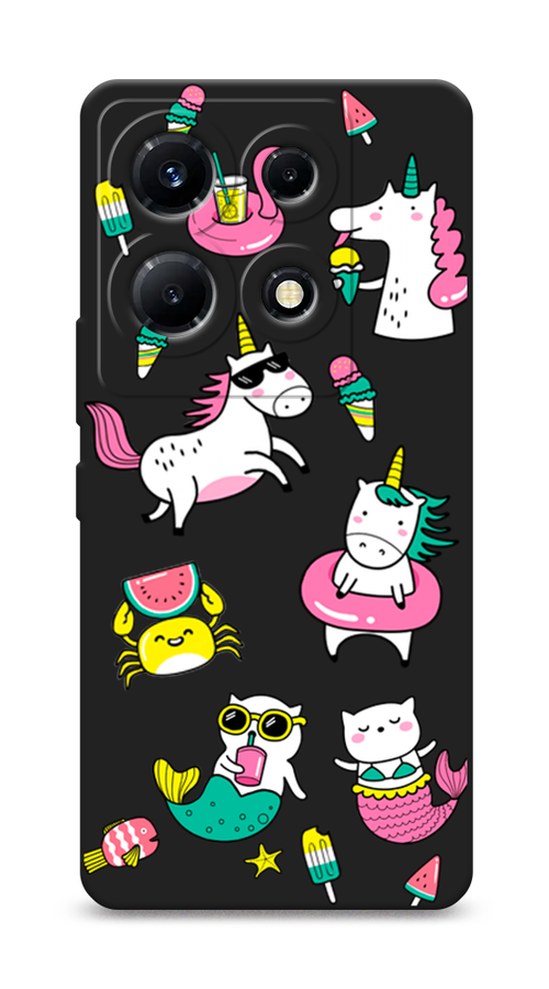 

Чехол Awog на Infinix Note 30 VIP "На отдыхе", Белый;бирюзовый;розовый, 3104752-1