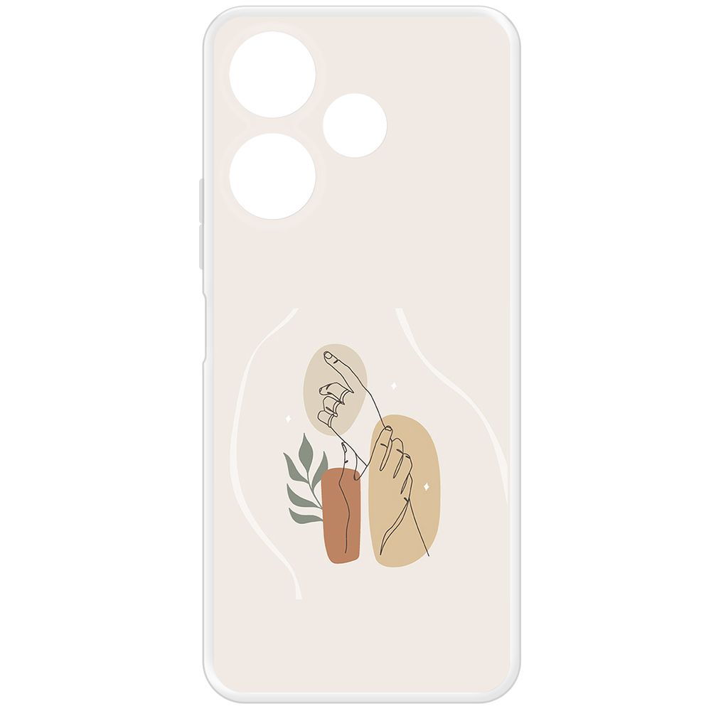 

Чехол-накладка Krutoff Clear Case Тонкость для Xiaomi Poco M6 4G, Прозрачный