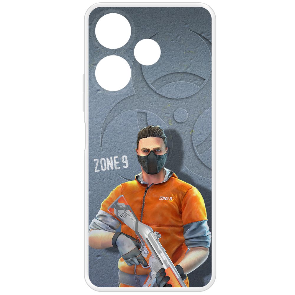 

Чехол-накладка Krutoff Clear Case Cтандофф 2 - Биотеррорист для Xiaomi Poco M6 4G, Прозрачный