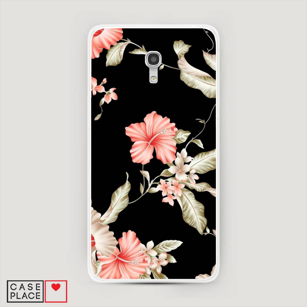 

Чехол Awog на Alcatel Pixi 4 (5) 5045D / Алкатель Pixi 4 (5) 5045D "Цветы на черном", 170250-8