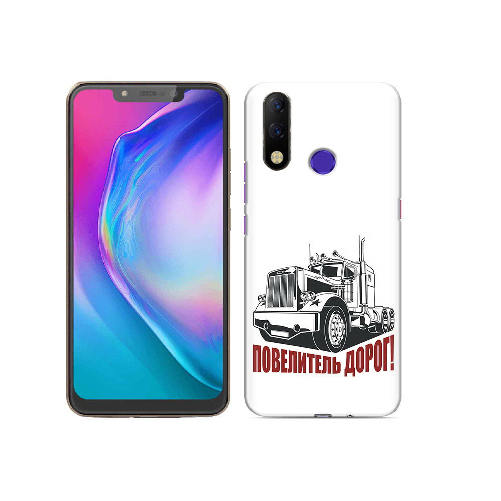 

Чехол MyPads Tocco для Tecno Spark 3 Pro повелитель дорог, Прозрачный, Tocco