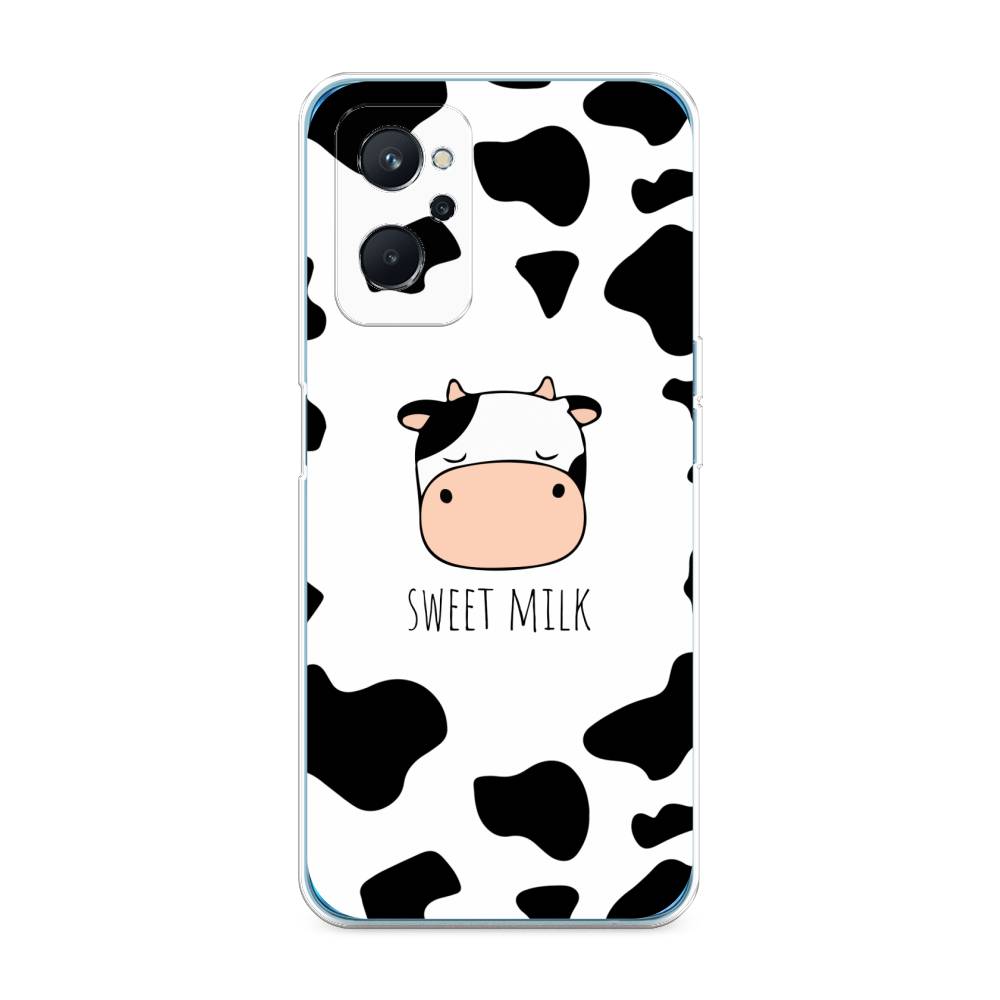 

Чехол на Realme 9i "Sweet milk", Розовый;белый;черный, 2510850-1
