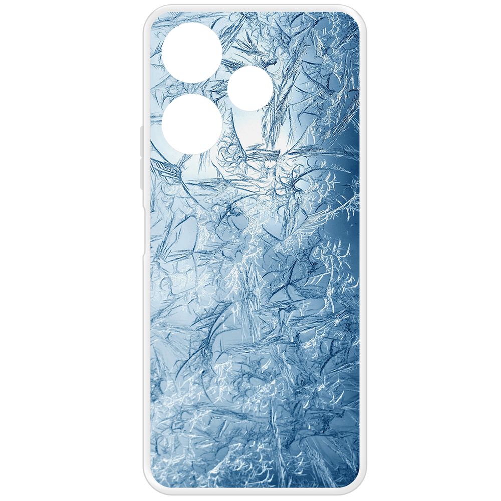 

Чехол-накладка Krutoff Clear Case Лед для Xiaomi Poco M6 4G, Прозрачный
