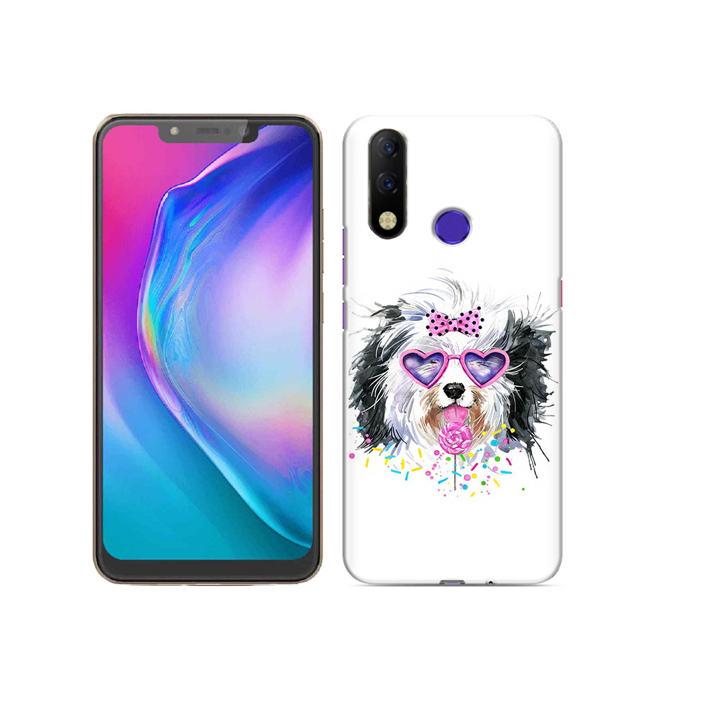 

Чехол MyPads Tocco для Tecno Spark 3 Pro пушистик, Прозрачный, Tocco