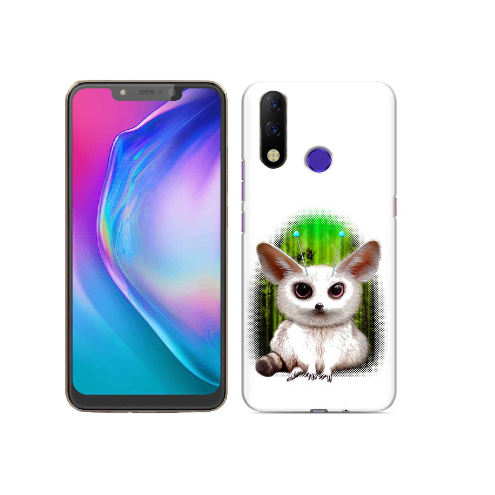

Чехол MyPads Tocco для Tecno Spark 3 Pro пушистое животное, Прозрачный, Tocco
