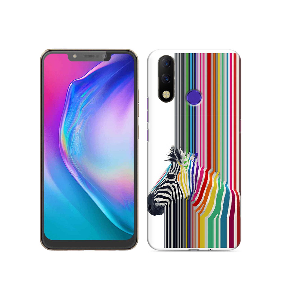 

Чехол MyPads Tocco для Tecno Spark 3 Pro радужная зебра, Прозрачный, Tocco