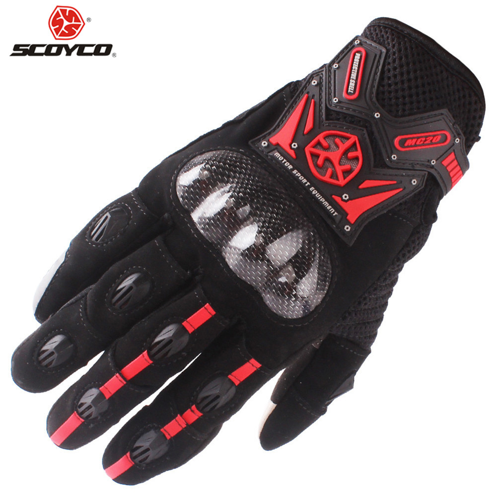 

Перчатки Scoyco MC20 (Carbon) Red, Красный;черный, Carbon