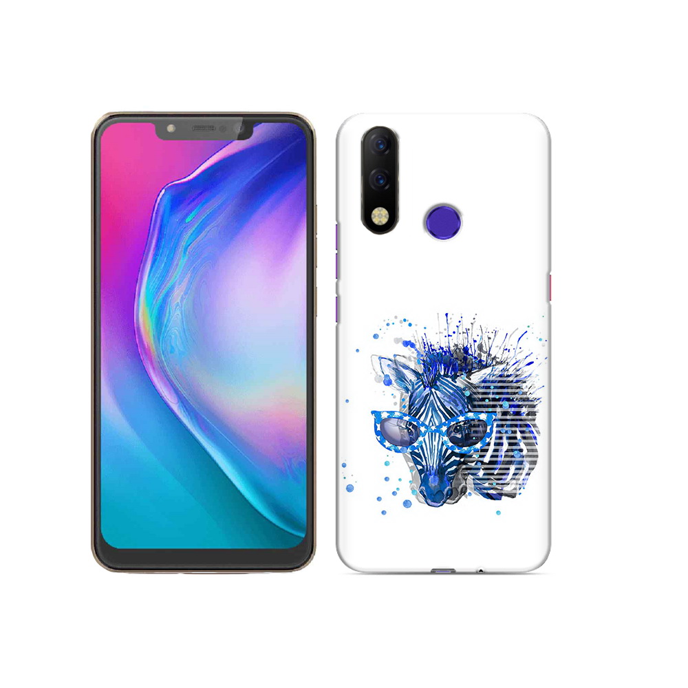 Чехол MyPads Tocco для Tecno Spark 3 Pro расплывчатая зебра