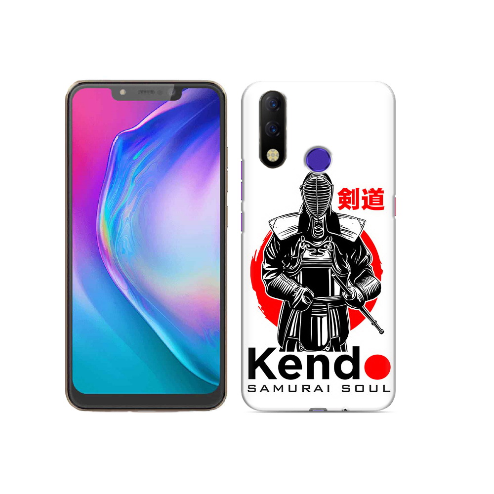 

Чехол MyPads Tocco для Tecno Spark 3 Pro рисованый самурай, Прозрачный, Tocco