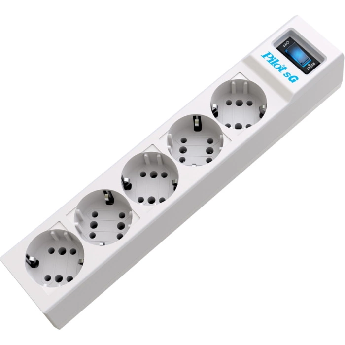 

Сетевой фильтр ZIS PILOT Surge protector Pilot SG5 5 outlets (GP), 10A / 2.2kVt, automatic