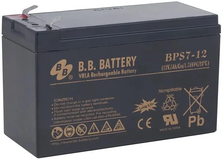 Аккумулятор для ИБП BB Battery BPS 7-12 7 Ач 12 В 4892₽