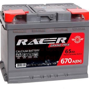 

Аккумулятор Racer Grand Prix 65 Ач 660А обр. пол.