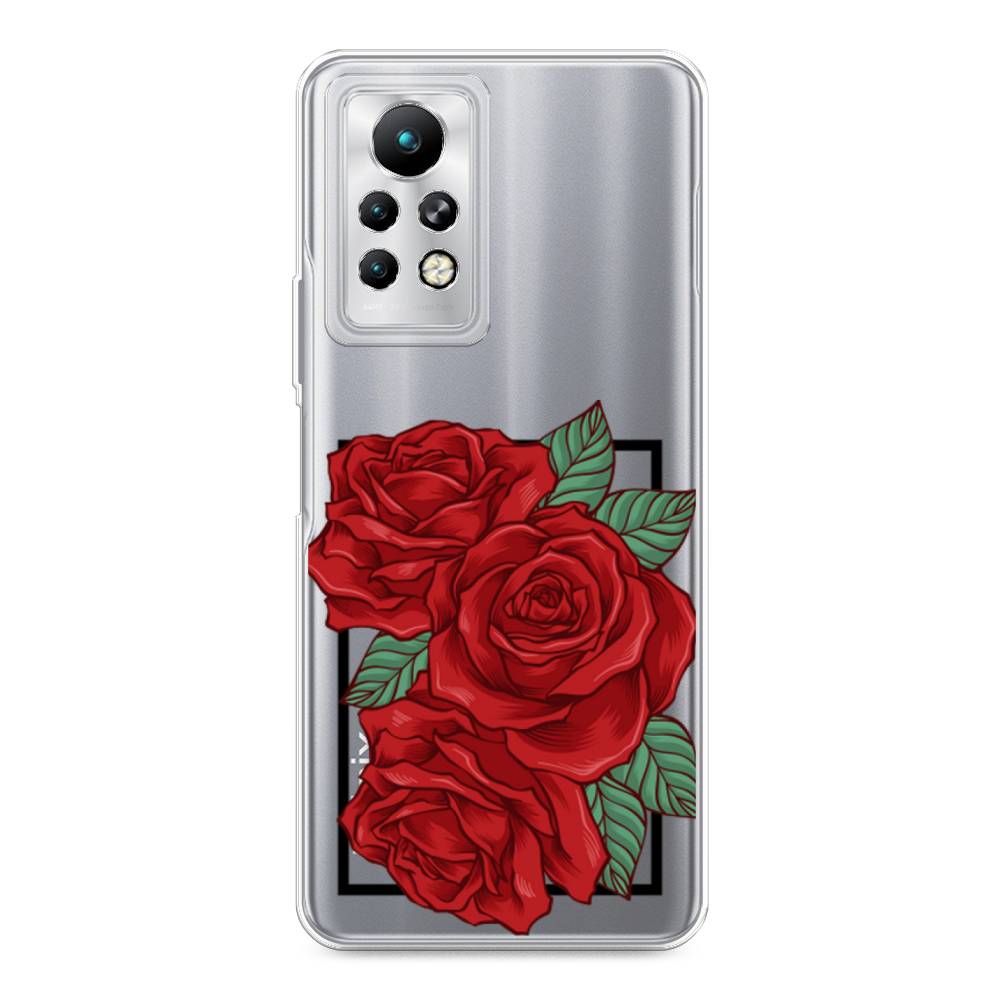 

Чехол для Infinix Note 11 Pro "Три алые розы", Красный, 3100550-2