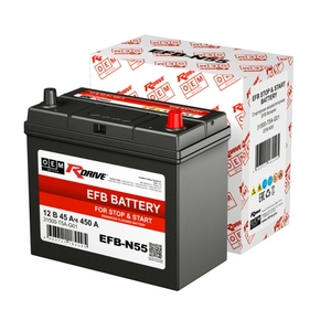 

Аккумулятор RDrive EFB N55 31500-T5A-G01 45 Ач 450А (B24L)