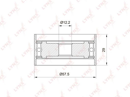 фото Pb-3039 ролик обводной ремня грм toyota camry/carina 1.8-2.2 82> lynxauto