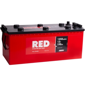 

Аккумулятор RED 190 Ач 1350А евро