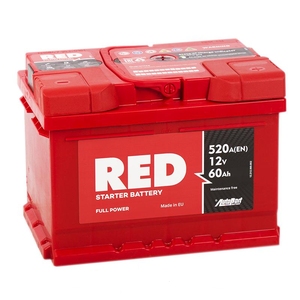 

Аккумулятор RED 60 Ач 520А низкий