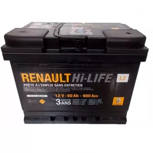 

Аккумулятор Renault 60 Ач 600А обр. пол. 7711238597